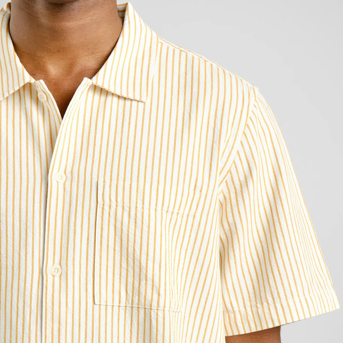 Shirt Brantevik Work Stripe Yellow Yellow,