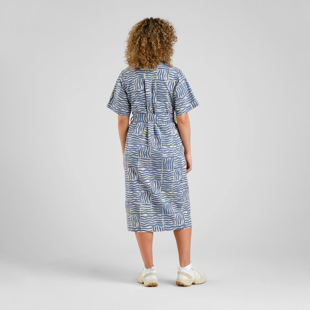 Shirt Dress Orrefors Wave Tiles Blue