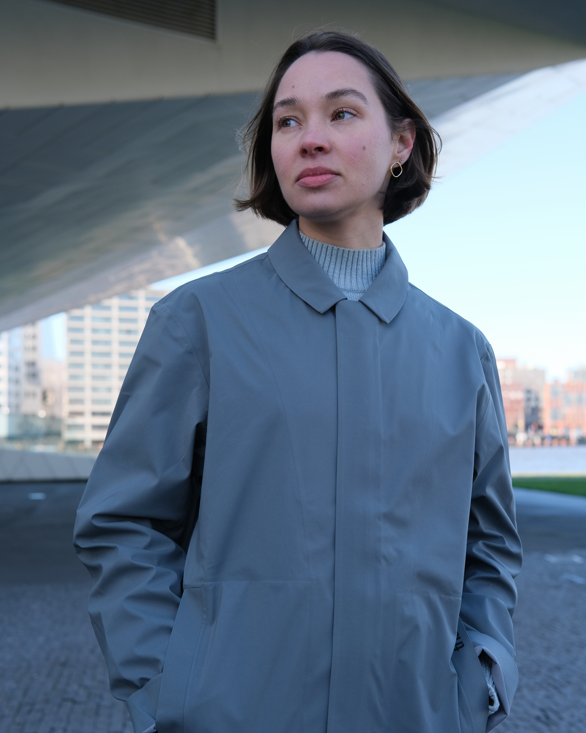 Márta Overcoat Thach Grey