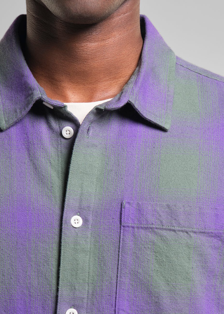 Shirt Rute Flannel Shadow Check Purple