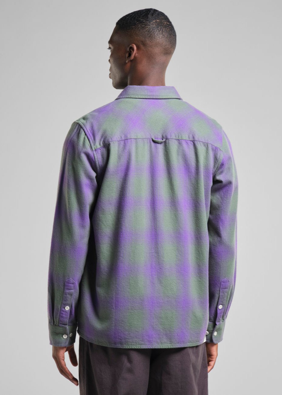 Shirt Rute Flannel Shadow Check Purple