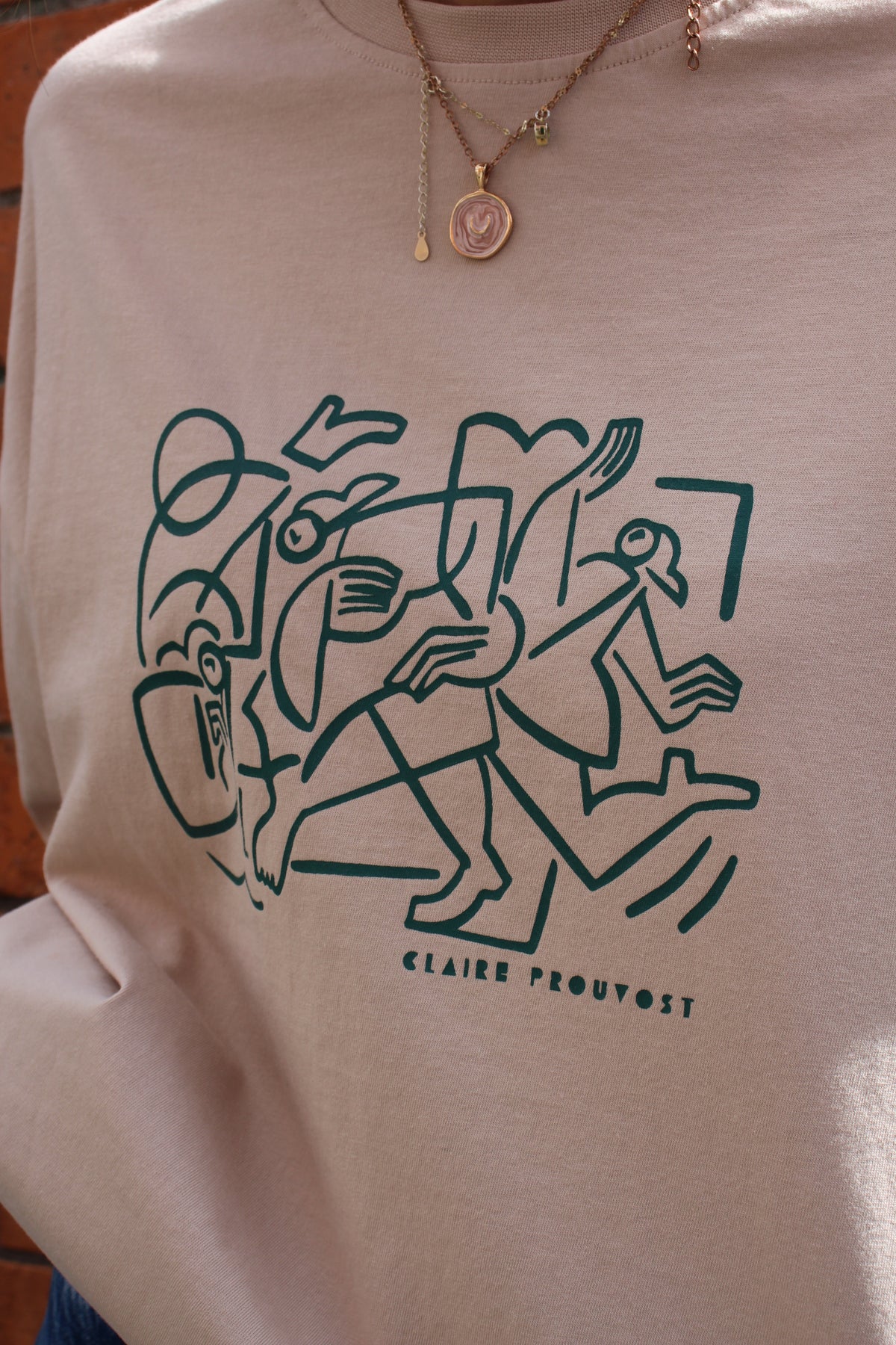 Oversized Tee - Dancer by Claire Prouvost