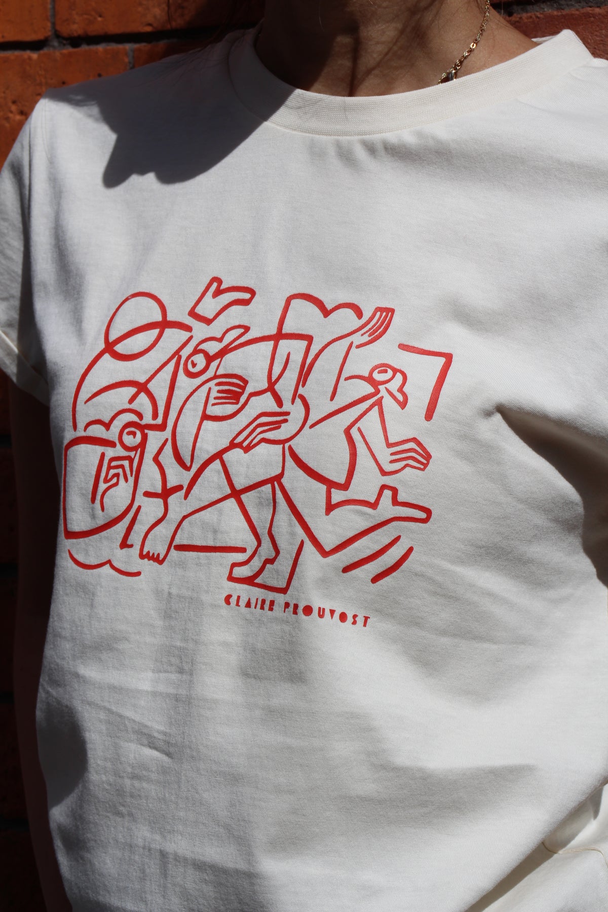 Rolled Sleeve Tee - Dancer by Claire Prouvost