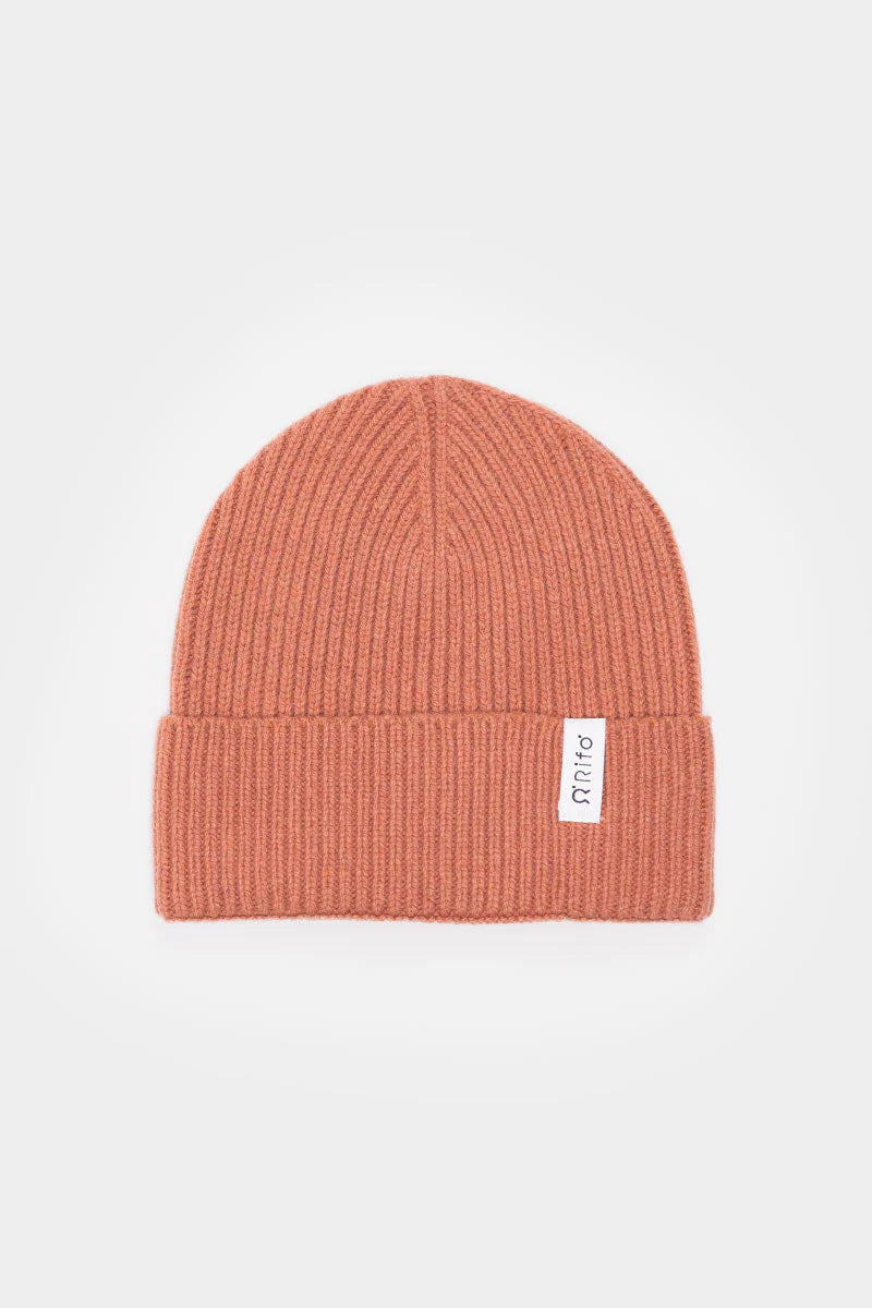 Recycled Cashmere Beanie Marcello - Pink Pompelmo