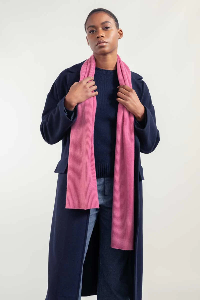 Recycled Cashmere Scarf Federico - Candy Pink