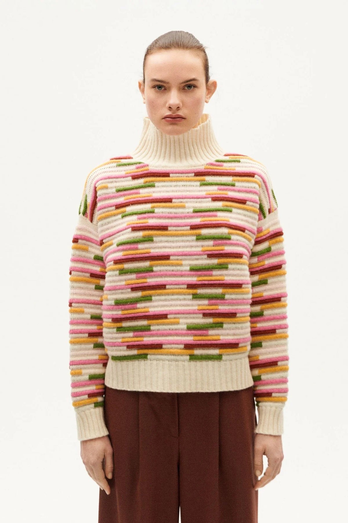 STRIPE MULTICOLOR IDRA KNITTED SWEATER