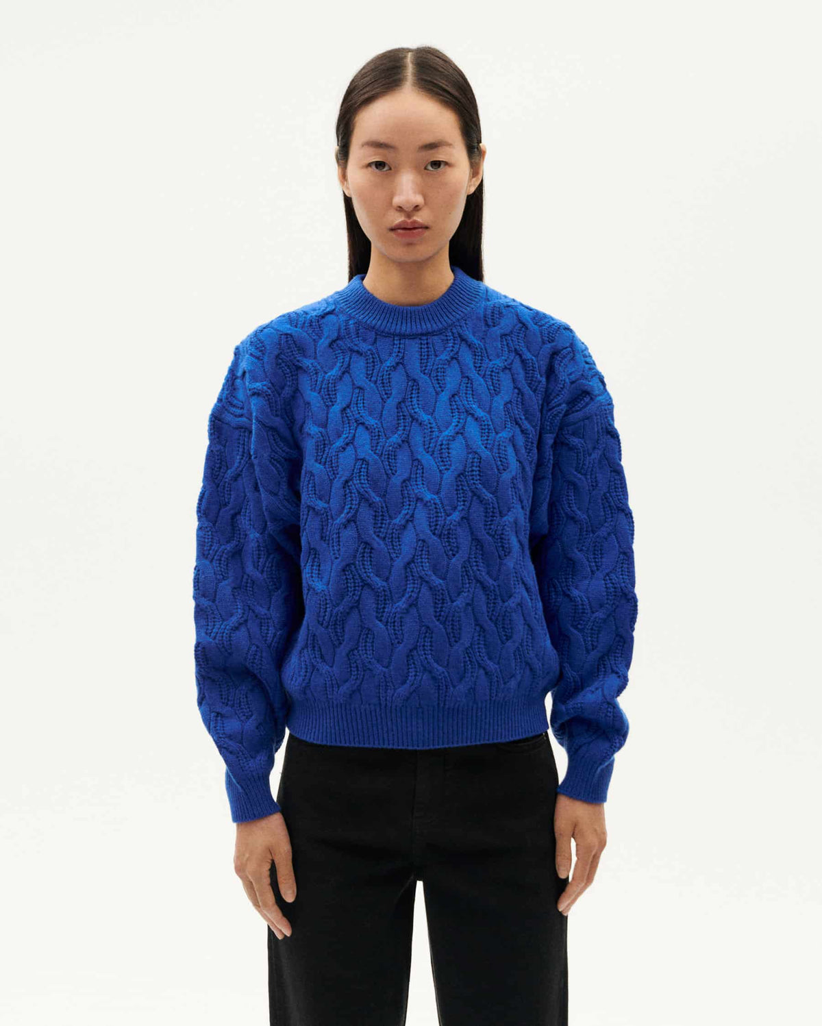 BLUE CARMEN KNITTED SWEATER