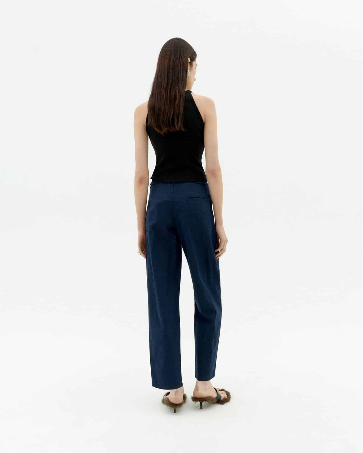 NAVY HEMP RINA PANTS